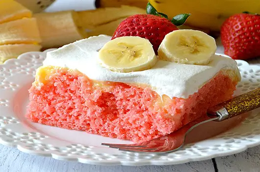 Strawberry Banana Cake Recipe