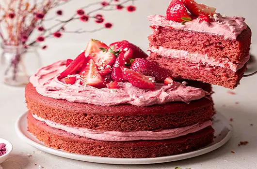 Strawberry Vegan Cake Recipe