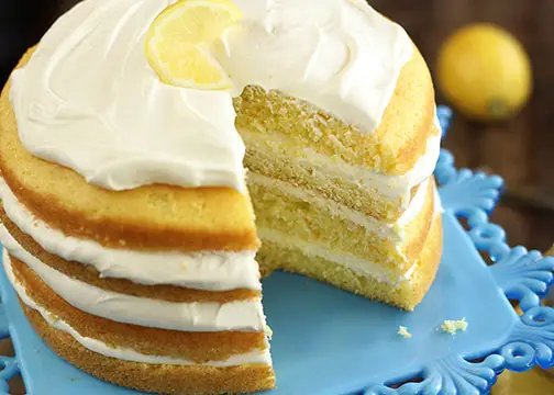 Italian Lemon Cream Cake Recipe