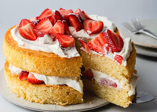 Strawberry Sponge Cake Recipe