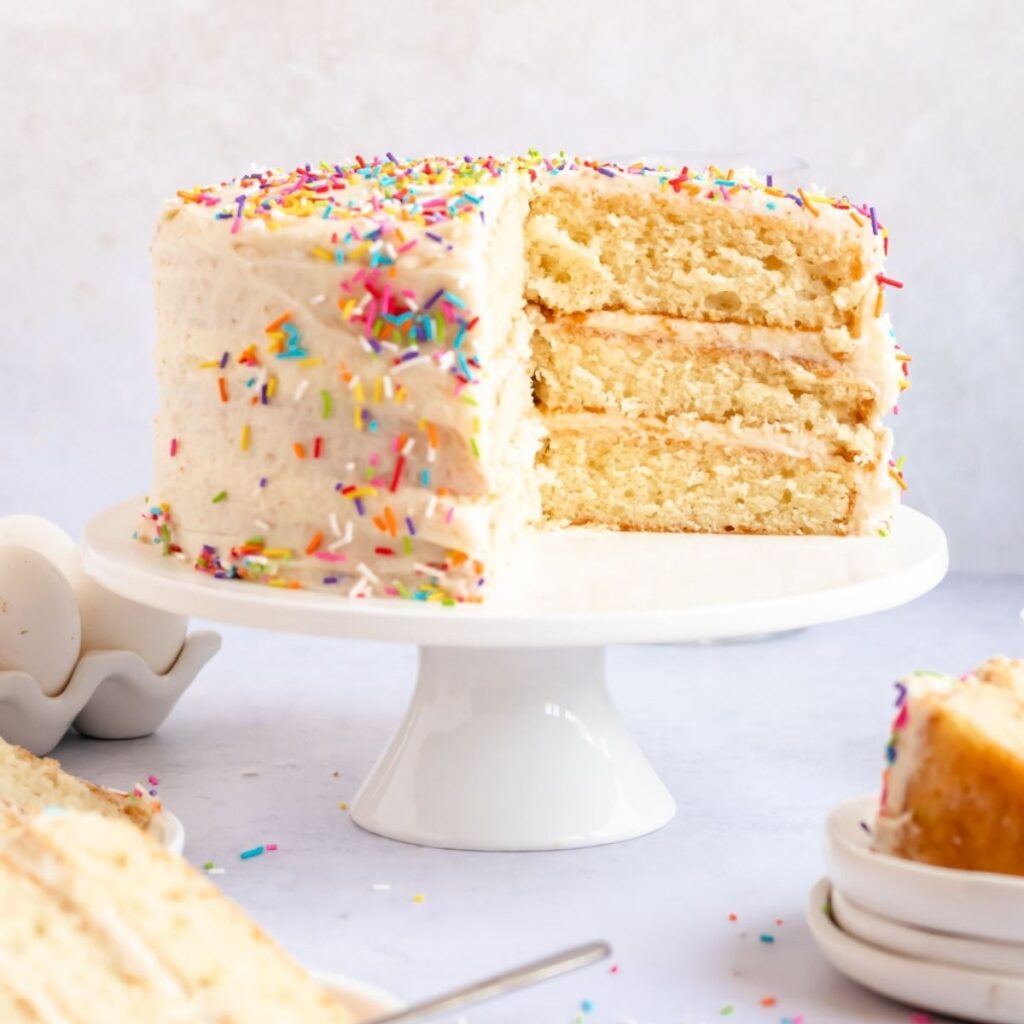 8-Inch Vanilla Cake Recipe