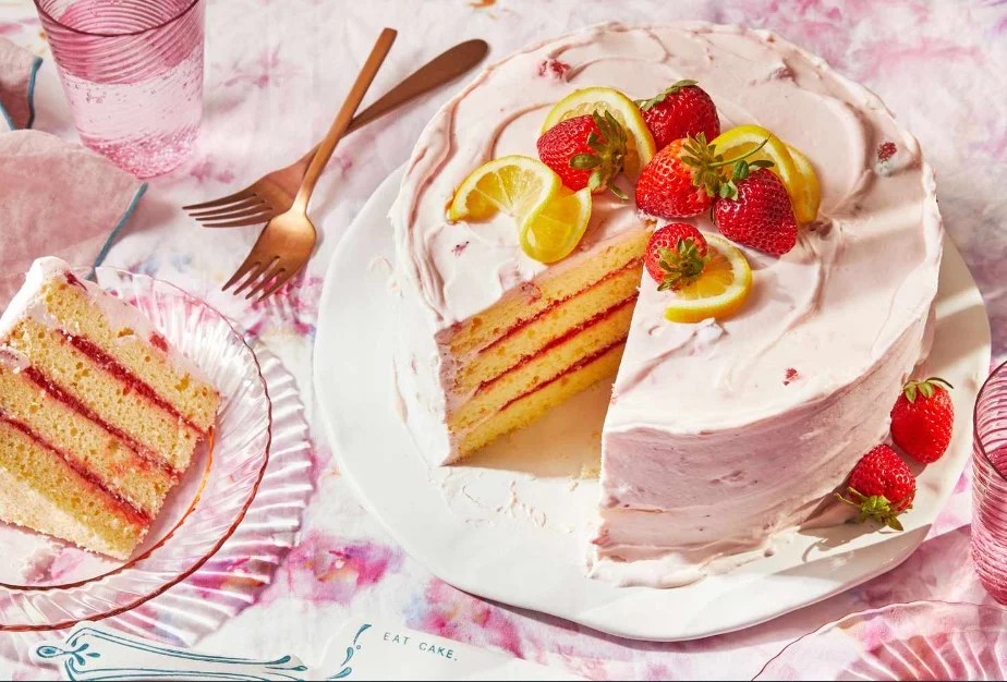 Strawberry Lemonade Cake Recipe
