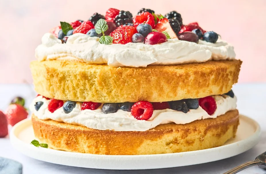 Vanilla Cake With Fruit-Filling Recipe